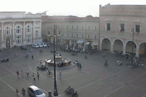 Pesaro, náměstí Piazza del Popolo, Itálie